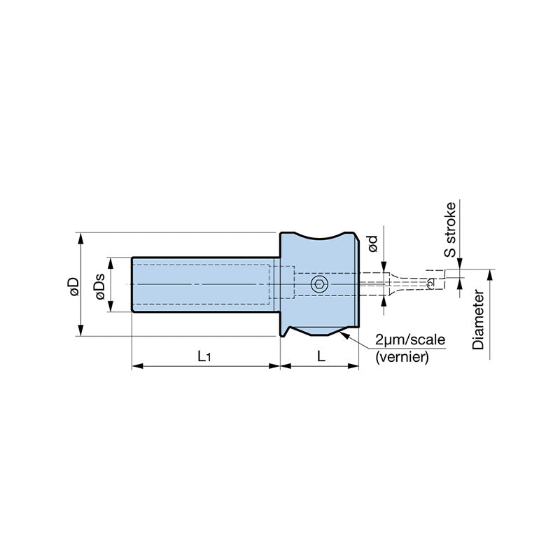 EWN04-7/EWN04-15 Boring Head Diameter: ø1 - ø15