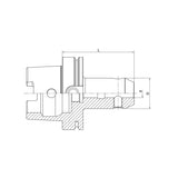 End Mill Holder Weldon HSK50A-SLA06-65~SLA32-110 - Makotools Industrial Supply Tools for Metal Cutting
