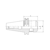 End Mill Holder Weldon SK30-SLA06-50~20-70 - Makotools Industrial Supply Tools for Metal Cutting