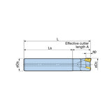 Evolved Rigidity Realizes Both Heavy And Stable Ramping Fullcut Mill FCR Type Cylindrical Shank Type