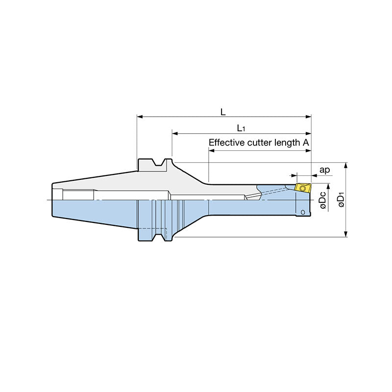 Evolved Rigidity Realizes Both Heavy And Stable Ramping Fullcut Mill FCR Type Long Type BBT30/40