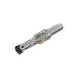 Exchangeable head drills with chamfering inserts mainly for pre-thread holes