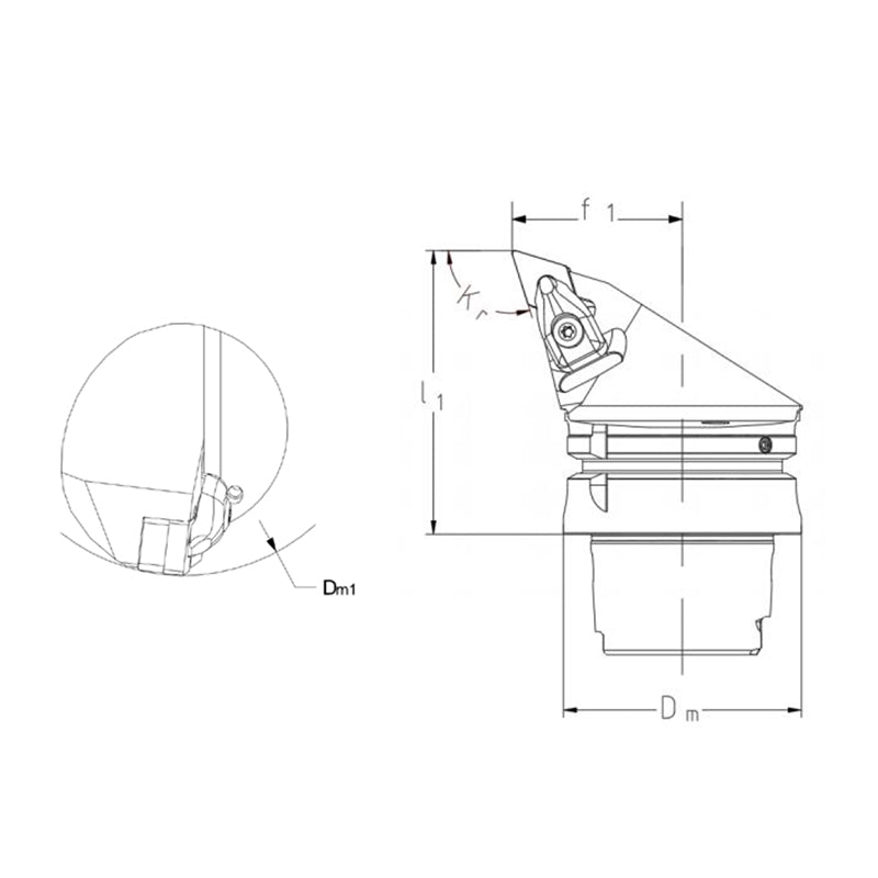 External Turning Tool Body HSK-T DDJNR/L-Kr 93° DDHNR/L-Kr 107.5° DDNNN-Kr 62.5° - Big-tools Industrial Supply Tools for Metal Cutting