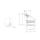 External Turning Tool Body HSK-T DSKNR/L-Kr 75° DSDNN-Kr 45° DSSNR/L-Kr 45° - Big-tools Industrial Supply Tools for Metal Cutting