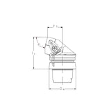 External Turning Tool Body HSK-T DSKNR/L-Kr 75° DSDNN-Kr 45° DSSNR/L-Kr 45° - Big-tools Industrial Supply Tools for Metal Cutting