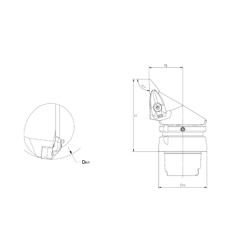 External Turning Tool Body HSK-T DVJNR/L-Kr 93° DVVNN-Kr 72.5° - Big-tools Industrial Supply Tools for Metal Cutting