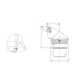 External Turning Tool Body HSK-T PCLNR/L-Kr 95° - Big-tools Industrial Supply Tools for Metal Cutting
