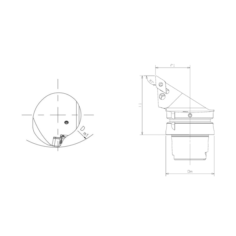 External Turning Tool Body HSK-T PDJNR/L-Kr 93° - Big-tools Industrial Supply Tools for Metal Cutting