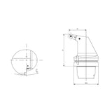 External Turning Tool Body PRSCR/L-C - Big-tools Industrial Supply Tools for Metal Cutting