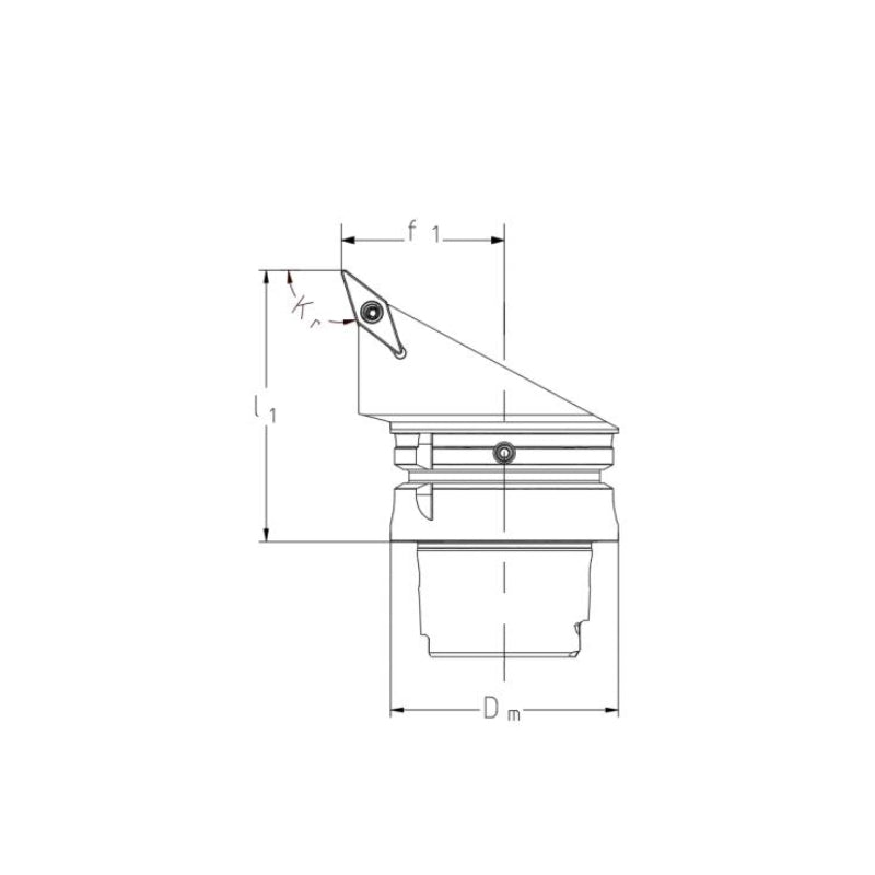 External Turning Tool Body SVHBR/L-Kr 107.5° SVJBR/L-Kr 93° - Big-tools Industrial Supply Tools for Metal Cutting
