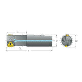 External and Internal Toolholders TM2 - Twin Flutes