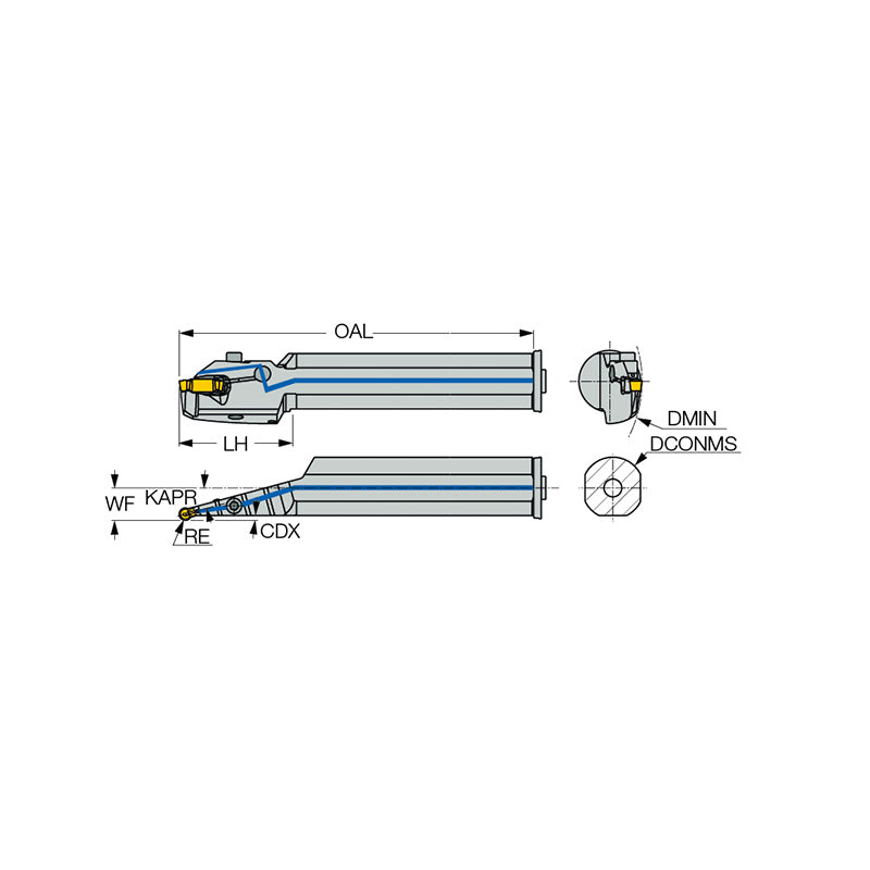 FSHIUR : 10° / 15° Approach Angle Bars for Facing and Internal Profiling of Aluminum