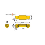 FSPA/FSMA : Full Radius Precision Inserts for Machining Aluminum at Medium to High Feeds