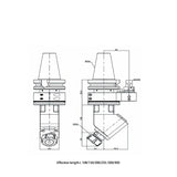 FST45°-ER32 Blade Type 90° Angle head
