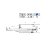 Face Mill Holder NT30-FMB16-30~40(OTT) - Makotools Industrial Supply Tools for Metal Cutting