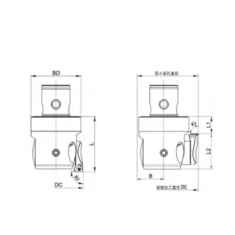 Fine-Boring BFI Series  BFI-070100-TC1102-S-CKB6  BFI-070100-TC1103-S-CKB6 - Big-tools Industrial Supply Tools for Metal Cutting