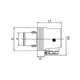 Fine Back Boring Head  CK1-FB2036-33~(CK7-FB100203-71) - Makotools Industrial Supply Tools for Metal Cutting