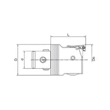 Fine Boring Head  CK1-F2036-33~(CK7-F100203-71) - Makotools Industrial Supply Tools for Metal Cutting