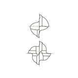 Flat Shank E5011 & E5012 Series, Carbide, 2&4 Flute Long Length D-POWER GRAPHITE End Mills 1/8～1