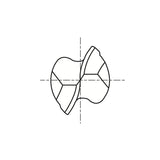 Flat Shank E5018 Series, Carbide, 2 Flute Extra Long Length Ball Nose CARBIDE End Mills 1/8～1