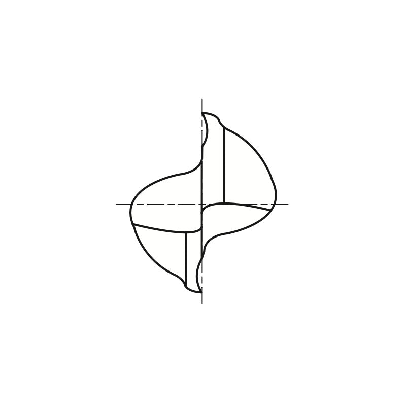 Flat Shank E5020 Series, Carbide, 2 Flute Regular Length D-POWER GRAPHITE End Mills 1/32～1