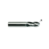 Flat Shank E5250 Series, Carbide, 4 Flute Regular Length Ball Nose CARBIDE End Mills 1/8～1