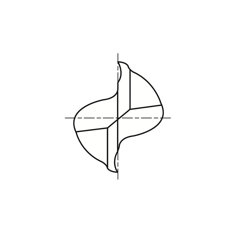 Flat Shank E5522 & EG522 Series , Carbide, 2 Flute 45° Helix Long Length ALU-POWER HPC End Mills 3～20 - Big-tools Industrial Supply Tools for Metal Cutting