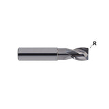 Flat Shank E5973 Series , Carbide, 2 Flute Corner Radius with Neck ALU-POWER HPC End Mills 5/32～3/4