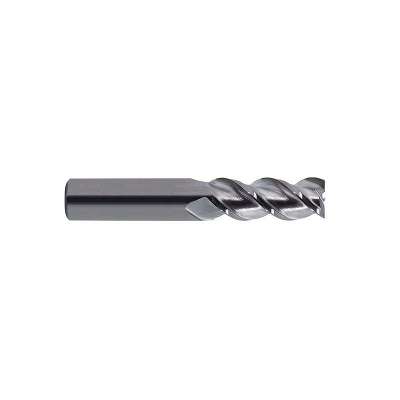 Flat Shank E5981 & E5983 Series , Carbide, 3 Flute 45° Helix Regular Length & Corner Radius ALU-POWER HPC End Mills 1/8～1 - Big-tools Industrial Supply Tools for Metal Cutting