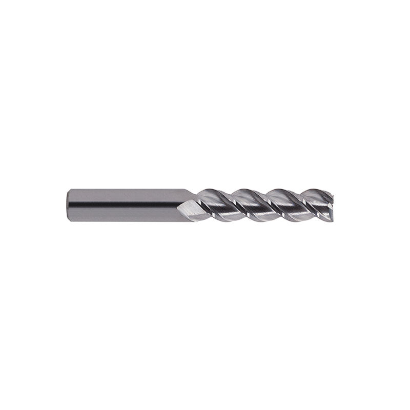 Flat Shank E5982 & E5984 Series , Carbide, 3 Flute 45° Helix Long Length & Corner Radius ALU-POWER HPC End Mills 1/4～1