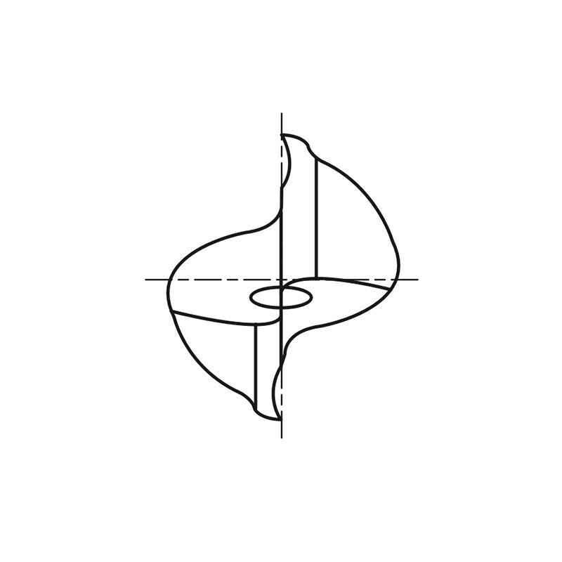 Flat Shank E9984 Series, Premium HSS-PM, 2 Flute Regular Length Double TANK-POWER End Mills 1/8～1