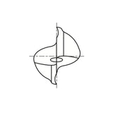 Flat Shank E9984 Series, Premium HSS-PM, 2 Flute Regular Length Double TANK-POWER End Mills 1/8～1