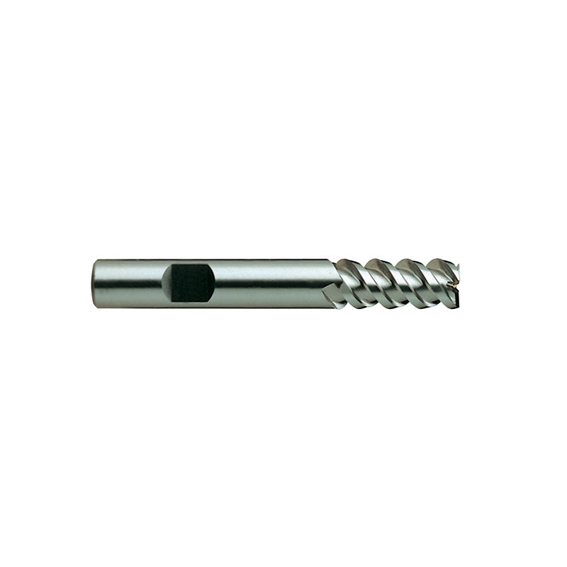 Flat Shank E9988 Series, Premium HSS-PM, 3&4 Flute 60° Helix Regular Length TANK-POWER End Mills 1/4～1