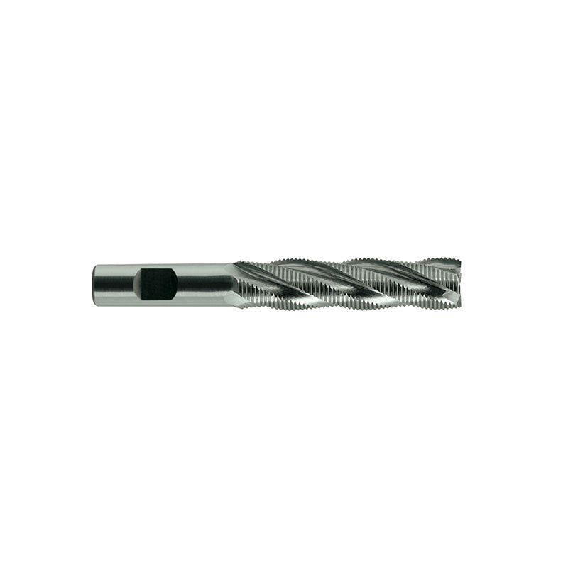 Flat Shank E9A86 Series, Premium HSS-PM, Multi Flute Long Length Fine Pitch Roughing TANK-POWER End Mills 1/4～1