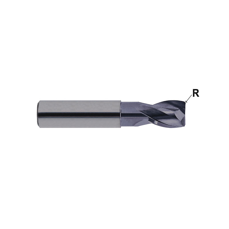 Flat Shank EG909 Series , Carbide, 2 Flute Stub Cut Length Corner Radius with Neck ALU-POWER HPC End Mills 4～20 - Big-tools Industrial Supply Tools for Metal Cutting