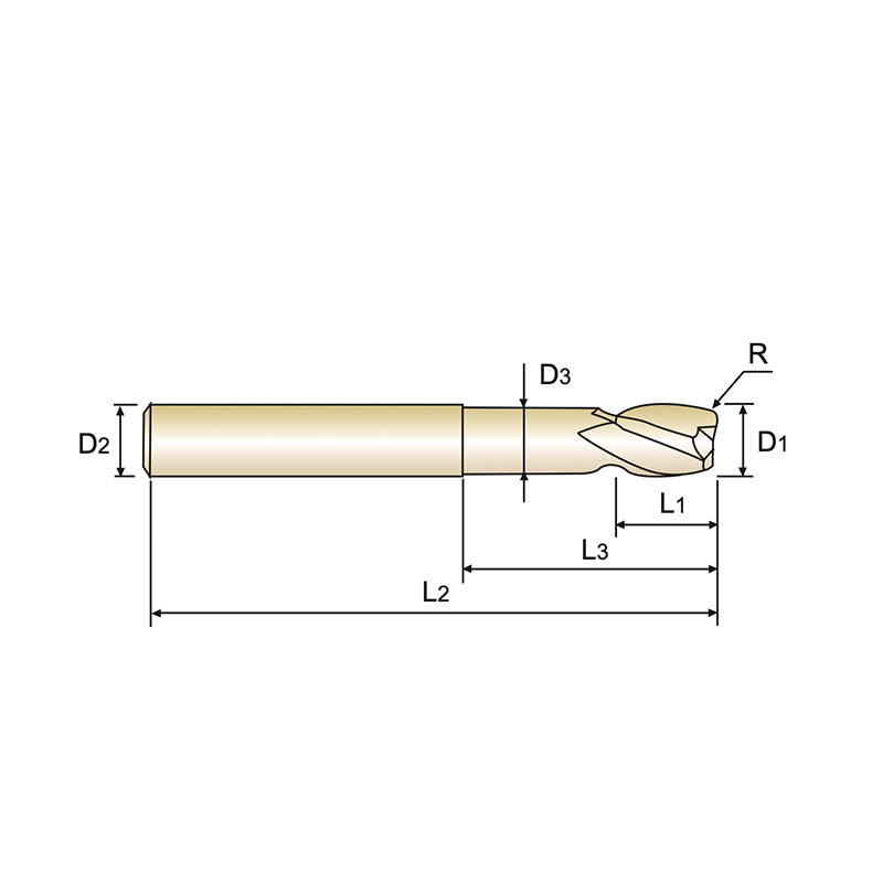 Flat Shank EG909 Series , Carbide, 2 Flute Stub Cut Length Corner Radius with Neck ALU-POWER HPC End Mills 4～20 - Big-tools Industrial Supply Tools for Metal Cutting