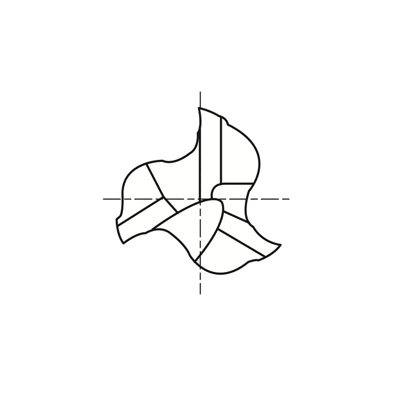 Flat Shank EP924 Series, HSS-PM, 3 Flute 42° Helix Long Length Roughing for Aluminum ALU-POWER HPC End Mills 12～32 - Big-tools Industrial Supply Tools for Metal Cutting
