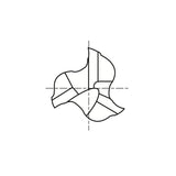 Flat Shank EP924 Series, HSS-PM, 3 Flute 42° Helix Long Length Roughing for Aluminum ALU-POWER HPC End Mills 12～32 - Big-tools Industrial Supply Tools for Metal Cutting