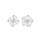 Flat Shank GYG69 Series, PM60, Multi Flute Multiple Helix Corner Radius Roughing - Fine (Center Cut) ONLY ONE End Mills 1/4～1