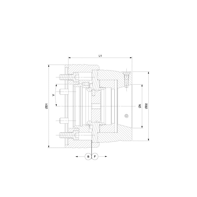 Fully enclosed parallel clamping, long life, automation, quick disassembly Chuck AP220