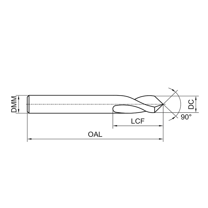 G-D101-AMN 90°NC Pilot Drill D4.00-20.00