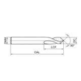 G-D101-AMN 90°NC Pilot Drill D4.00-20.00