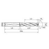 G-D918S-A3C High-performance 3D Internal Coolant Twist Drill for Plain Steel Machining D8.80-11.80
