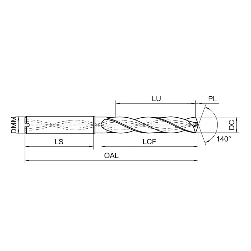 G-D966-A5C 5D Internal Coolant Twist Drill for Aluminum Alloy Machining D13.80-20.00 - Big-tools Industrial Supply Tools for Metal Cutting