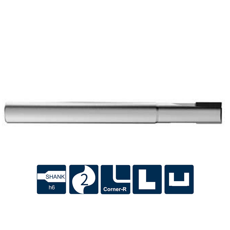 G-DNM100-RS2 2 Flute, Corner Radius