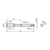 G-ET128-HJC Economical Straight Fluted Tap for Internal Cooling Cast Iron Machining M5-M16
