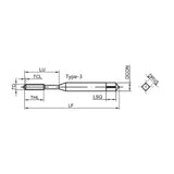 G-ET128-HJN Economical Straight Fluted Tap for Cast Iron Machining M5-M16