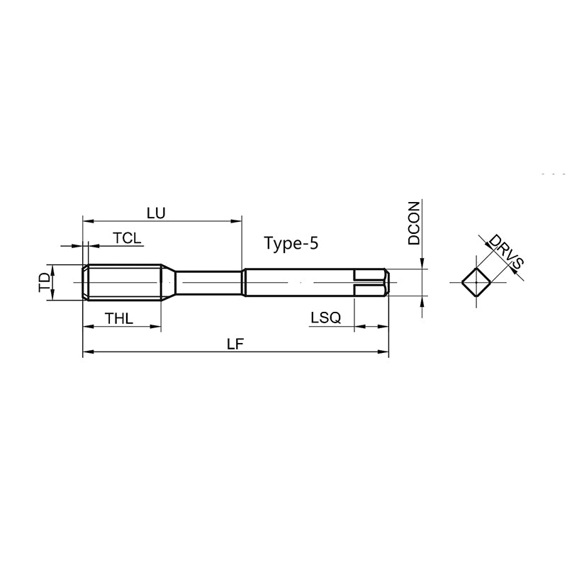 G-ET128-HJN Economical Straight Fluted Tap for Cast Iron Machining M5-M16