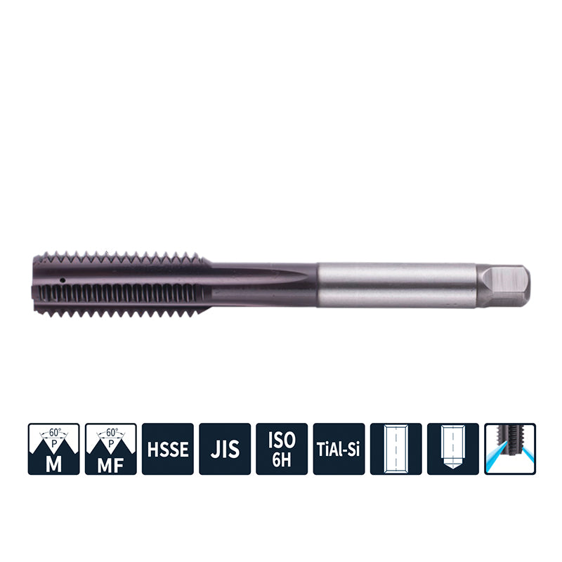 G-ET128-HJR Economical Straight Fluted Tap for Internal Cooling Cast Iron Machining M5-M16