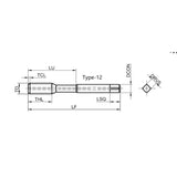 G-ET128-HJR Economical Straight Fluted Tap for Internal Cooling Cast Iron Machining M5-M16